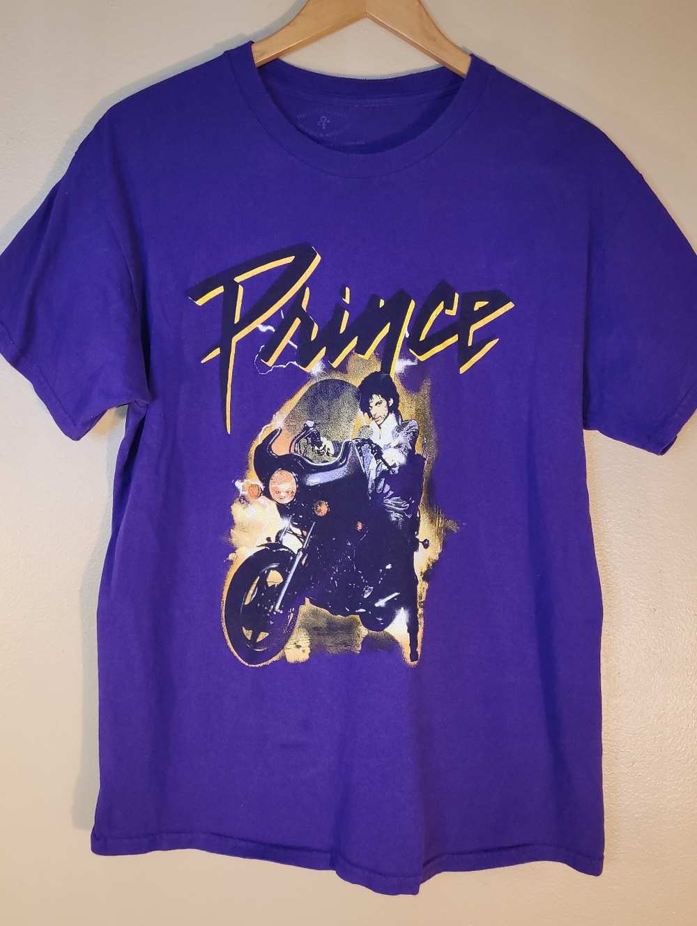 The Prince Estate Prince Men's Motorcycle Purple Rain Tee